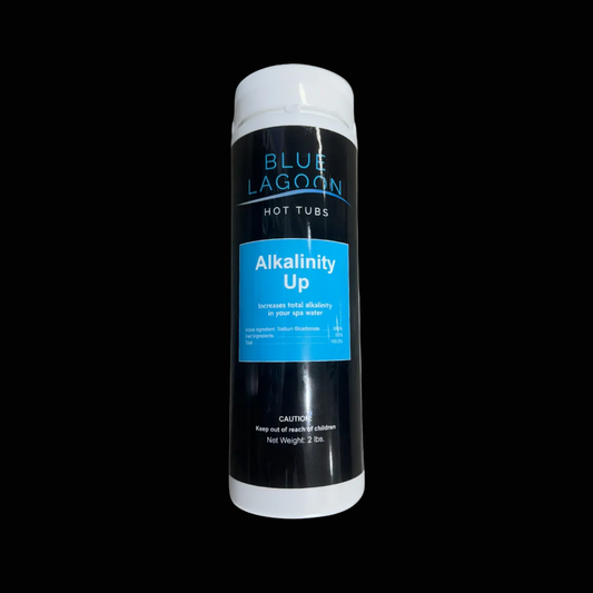 Blue Lagoon Hot Tubs Alkalinity Up product on a black background