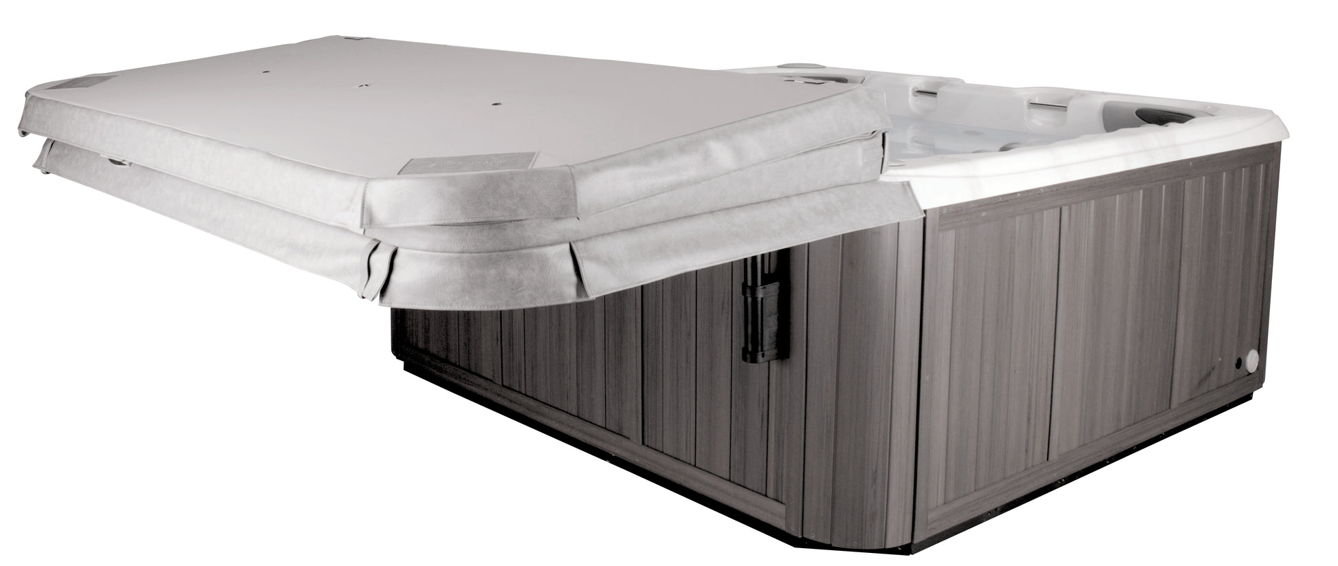 spa with cover open