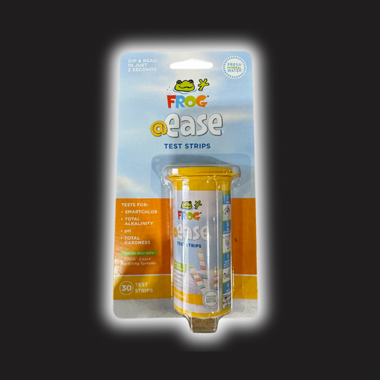 Frog brand test strips on a black background